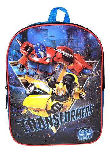 Transformers 15 Mochila Optimus Prime Bumblebee Autobots