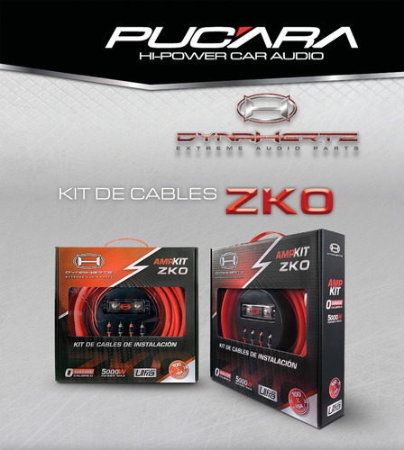 Kit De Cables - Amp Kit Zk0 - 0 Gauge - Dynahertz