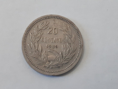 Moneda Chile 20 Centavos 1939 (x1034