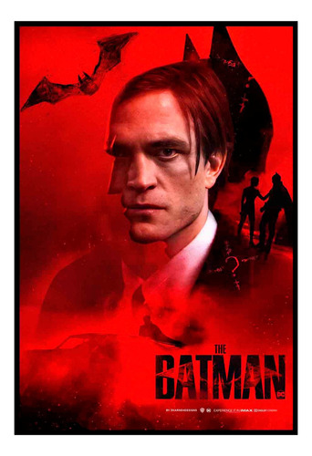 Cuadro Poster Premium 33x48cm Batman Robert Pattinson