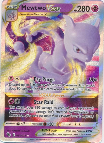 Mewtwo Vstar 031/078 - Pokemon Go - Tarjeta Ultra Rara