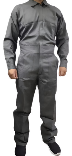Overol Gabardina Uso Rudo Ind 100% Algodon Tallas Y Color Nf Gris Claro Xxg / 44
