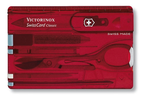 Swisscard Victorinox 0.7100.t Color Rojo Translucido
