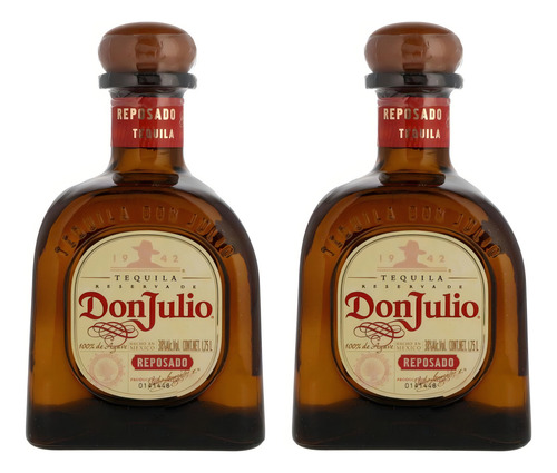 Pack De 2 Tequila Don Julio Reposado 100% 1.75 L