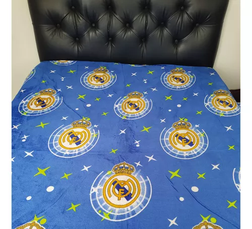 Real Madrid Manta con forro de sherpa Silk Touch 50x60