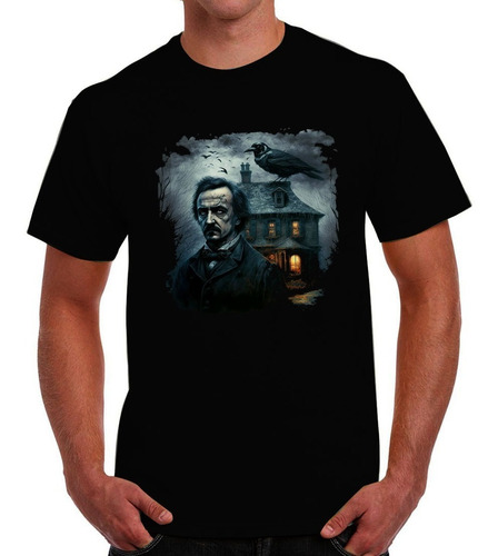Playera Edgar Allan Poe Casa Usher Camiseta Gótica 