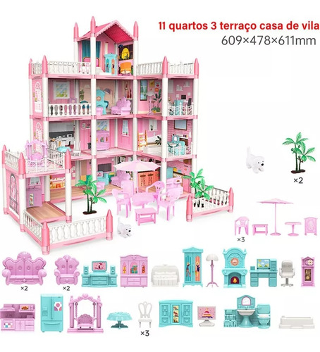 Muebles Y Casa De Juguetes Barbie Dolls Park