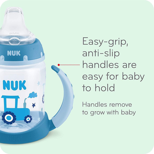 Sippy Cup Nuk Learner, 150 Ml, 6 M+, Con Mickey Minnie De Di