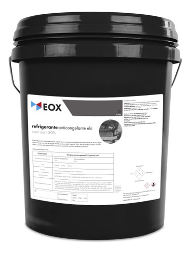 Refrigerante Coolant Elc 30% Servicio Ligero Verde Eox 20 L