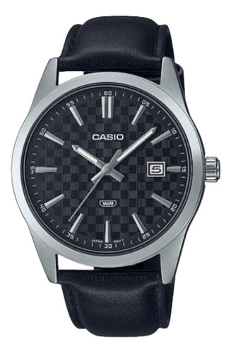 Reloj Casio Hombre Mtp-vd03l-1audf /con Fecha /cuero Análogo
