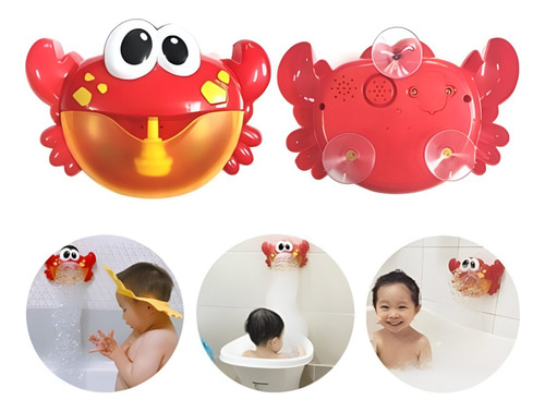 Juguete Cangrejo Burbujas De Baño Para Bebes 