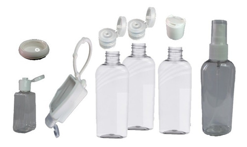 Botellas Envases Kit Viaje Cosméticos Y Aseo Personal Bodycw