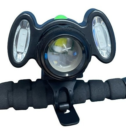 Imagem 4 de 5 de Kit Farol Lanterna Bike T6 Recarregável Com Pisca Traseiro