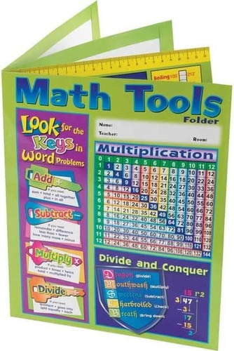 Really Good Stuff 4-pocket Intermediate Math Resource Folder