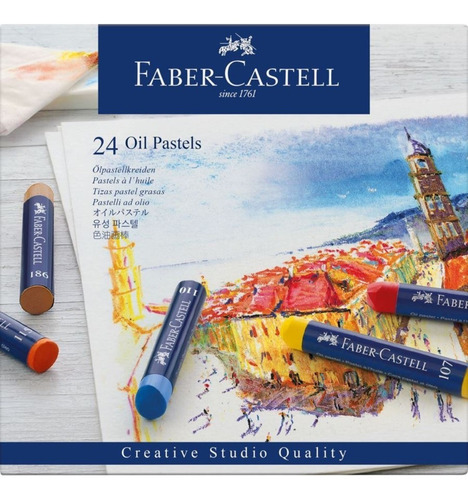 Tizas Pastel Grasos Faber Castell Creative Studio Set 24 Pza