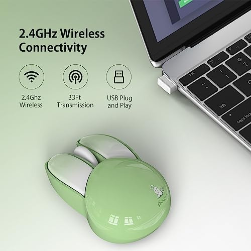 Mouse Silencioso Compacto Inalámbrico Con Lindos Diseños De