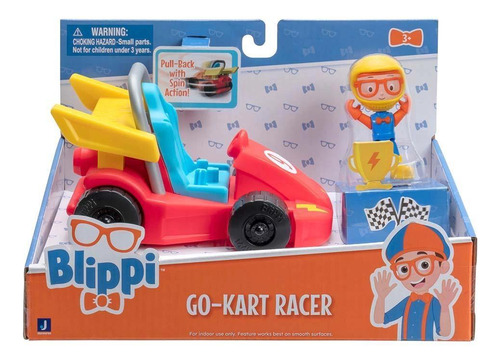 Blippi - Veículo Pull Back Go Kart Vehicle - Candide 4118