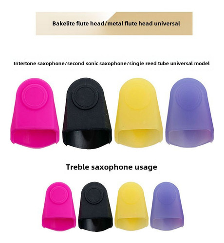 Protector De Gorra Para Clarinete Soprano Alto, Negro Medio