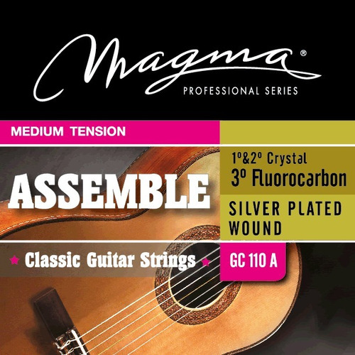 Encordado Para Guitarra Clasica Carbon Tension Media Magma 