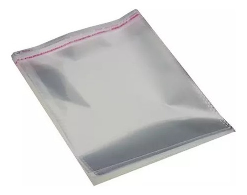 Saco Adesivado Transparente Com Cola 17x25 C/ 500
