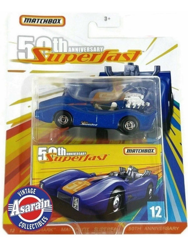 Blue Shark Superfast 50th Anniversary Matchbox - 1/64