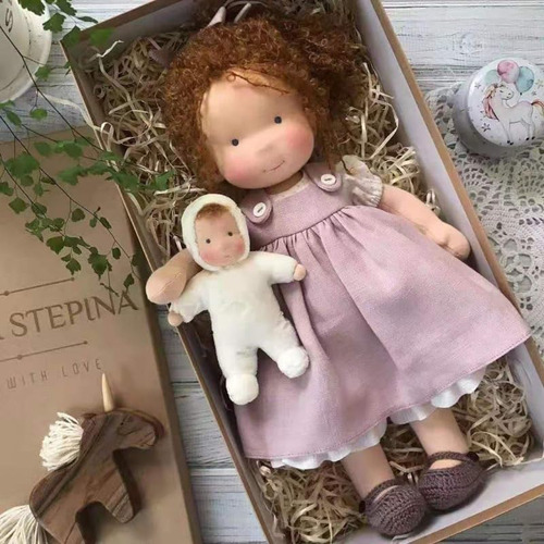 Muñecas Waldorf Hechas A Mano, Mini Muñecas Diy Caja Regalo