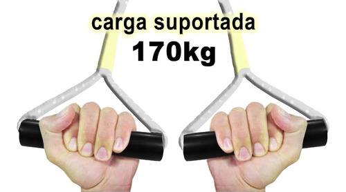 Imagem 3 de 10 de Corda Em Suspensão Treino Funcional Tipo Trx 4,00m Cap 140kg