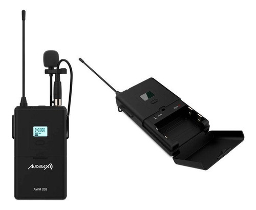 Micrófono Inalámbrico De Lavalier Audibax Awm 202 Doble