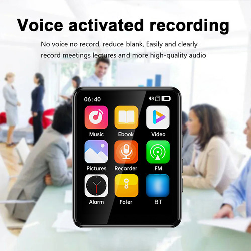 Reproductor Mp3 Y Mp4 Con Altavoz De Pantalla Completa De 2.