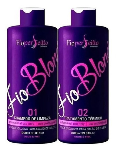 Kit Progressiva Blond Cabelos Loiros Profissional 1l