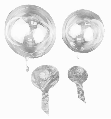 Globos Burbuja Pvc Vinil #12 30 Cm Transparente 20 Piezas