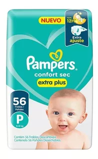 Pampers Confort Sec Extra Plus Pequeño X56