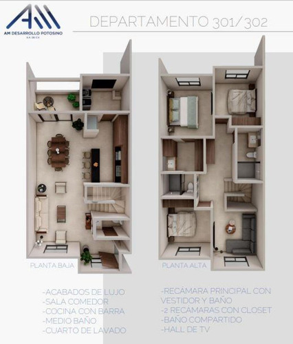 Departamento En Venta De 2 Niveles En Av. Joni En Villa Magna, San Luis Potosí
