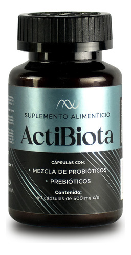 Probioticos Prebioticos 7 Cepas Inulina De Agave Actibiota Sabor Cápsulas