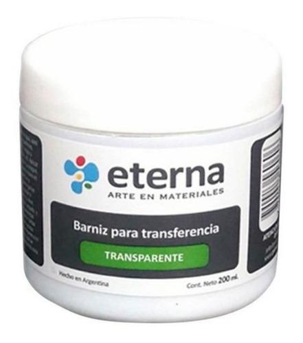 Barniz Para Transferencia Transparente 200ml Eterna La Plata