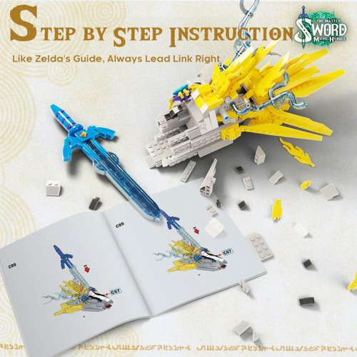 Totk Master Sword Building Set, Botw Legendary Sword Buildin