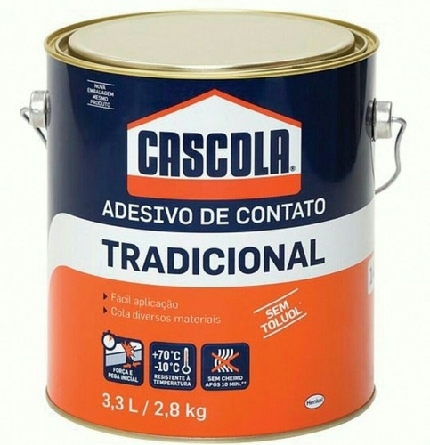 Imagem 1 de 6 de Cola Cascola Adesivo De Contato Placas Forrorama 3,3 Litro
