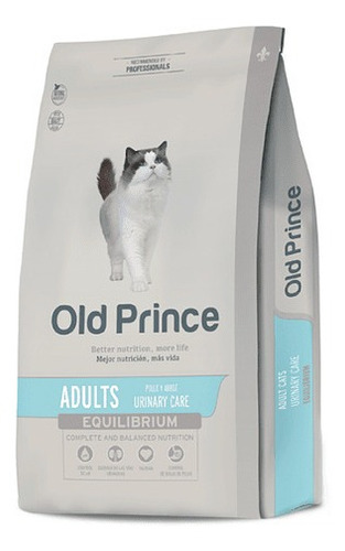 Imagen 2 de 2 de Alimento Old Prince Equilibrium Adults Urinary Care para gato adulto sabor pollo y arroz en bolsa de 7.5kg