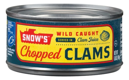 Snows Choped Clams Almejas Picada En Conserva Importad 184g