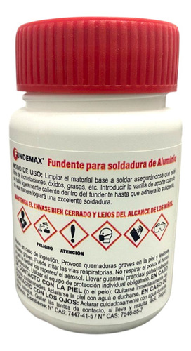 Fundente Polvo Soldadura Aluminio 100gr Marca Fundemax