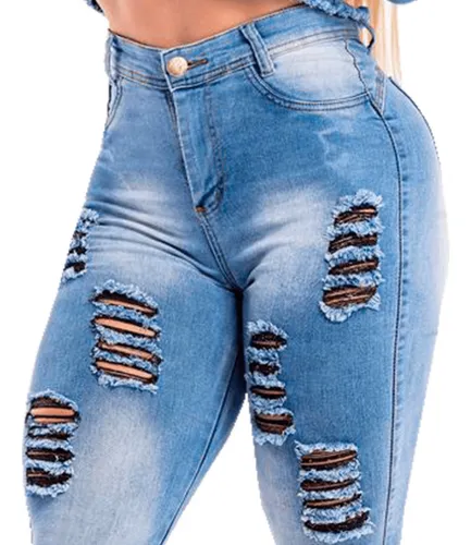 Calça jeans cheap clara manchada feminina