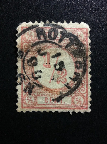 Timbre Postal Holanda Estampilla Países Bajos 1876