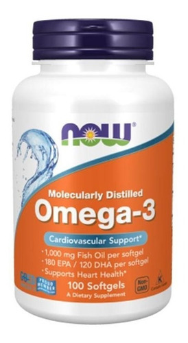 Now Foods Omega-3 Aceite De Pescado 100 Cáps
