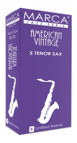 Imagen 1 de 3 de Marca Av625 Cañas Saxo Tenor American Vintage N° 2,5 5 Un