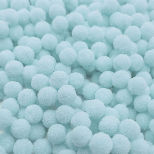 1000 Mini Pompom Bolinha 8mm Ro.141007 Cores Cor Azul Bb 006
