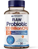 Comprar Probioticos Raw 100 Billions - 34 Cepas Con Prebioticos 