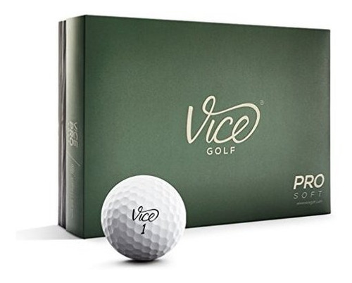 Vice Pro Suaves Pelotas De Golf, White (una Docena).