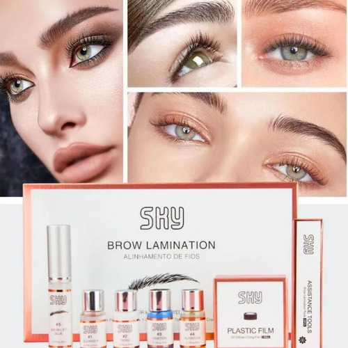 Kit Sky Brow Lamination Alinhamento De Fios Profissionais
