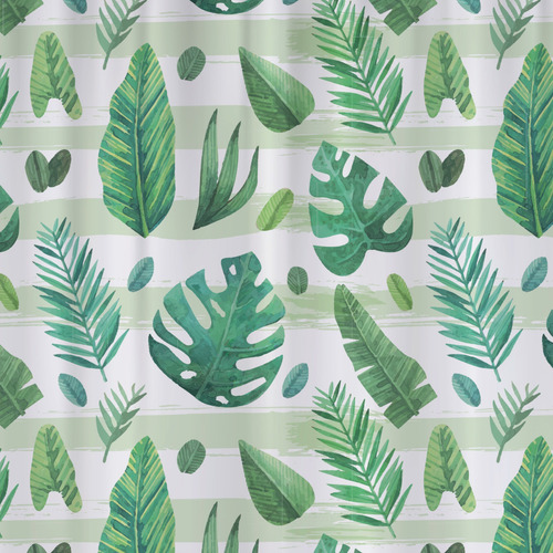 Cortina De Baño Lavable Impermeable Diseños Varios Plantas