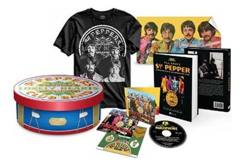 Beatles Sgt. Peppers - Kit Cd Camiseta Livro 50 Anos Oficial